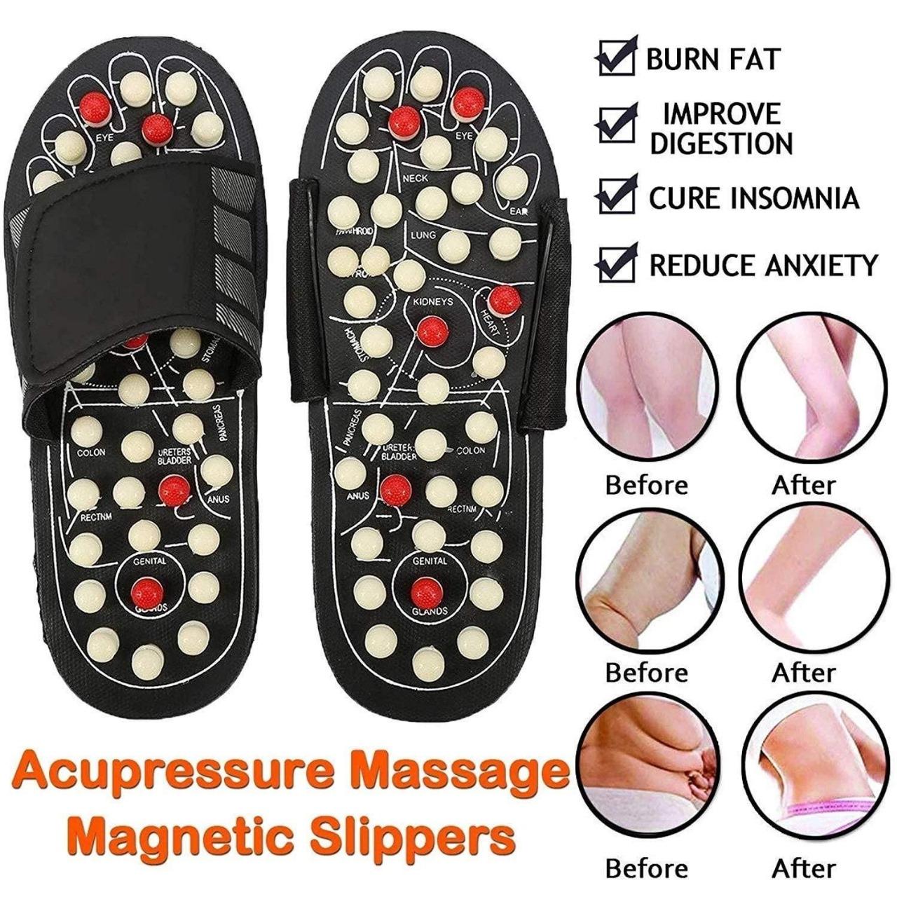 Acupressure and Magnetic Therapy Paduka Slippers for Full Body Blood Circulation Yoga Paduka Acupressure Foot Relaxer For Men and Women