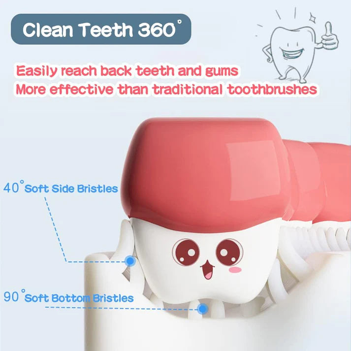 U Shape 360 Degree Toothbrush for Kids (2 - 6 Years)