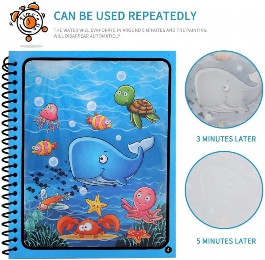 Reusable Kids Magic Water Book