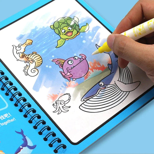 Reusable Kids Magic Water Book